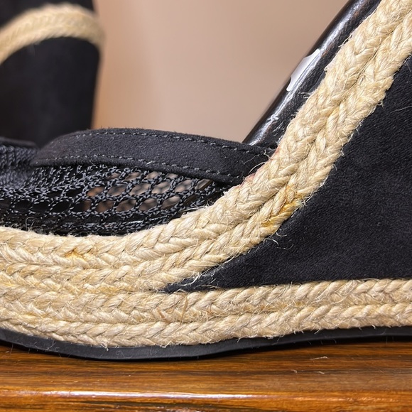 NEW ELLE Espadrille Suede Wedges - Picture 10 of 12